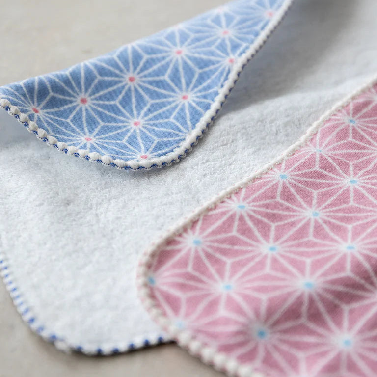 Blue Asanoha Washcloth