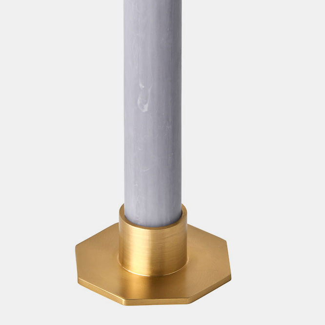 Brass Candleholder in Octagon