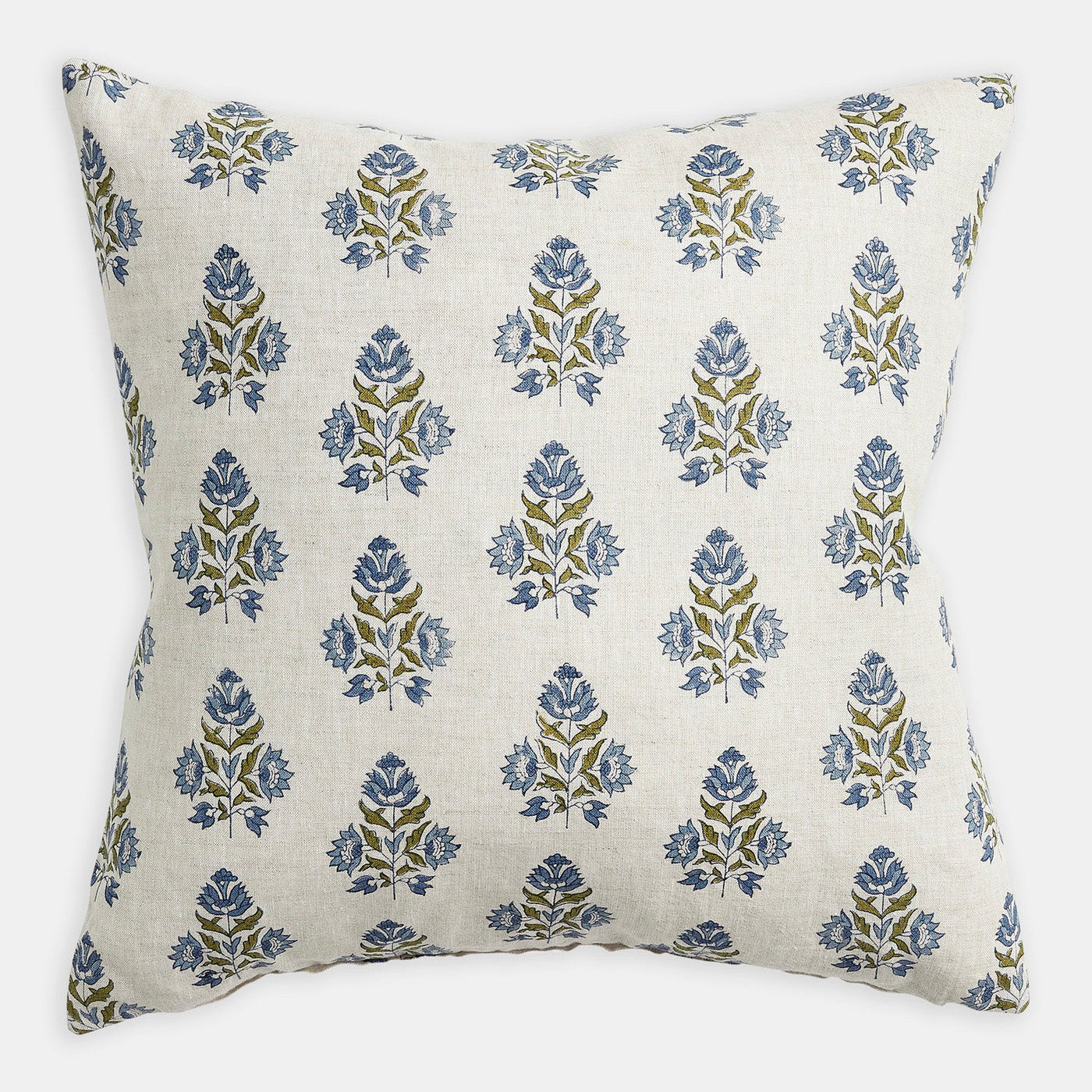 Ankara Moss Azure Square Pillow