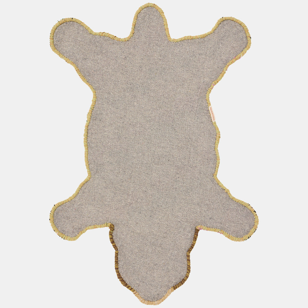Archie Check Bear Rug in Small