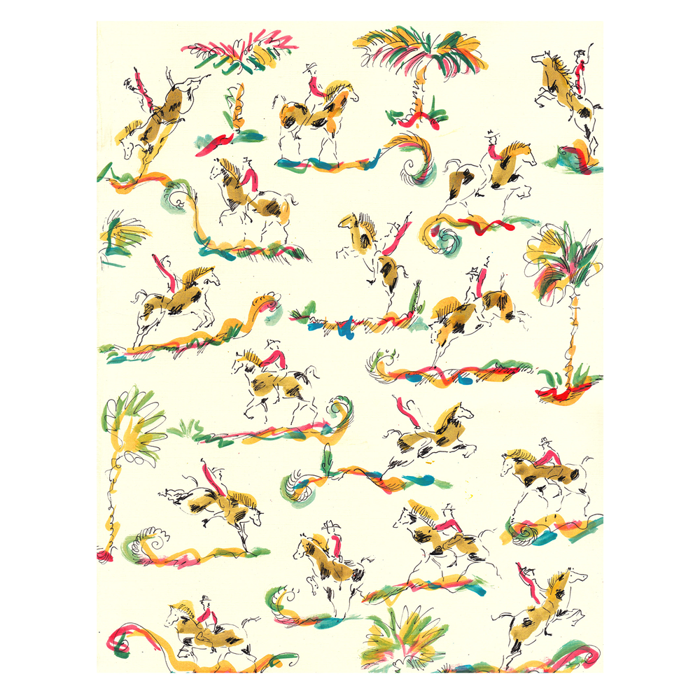 Cowboy Palms Print