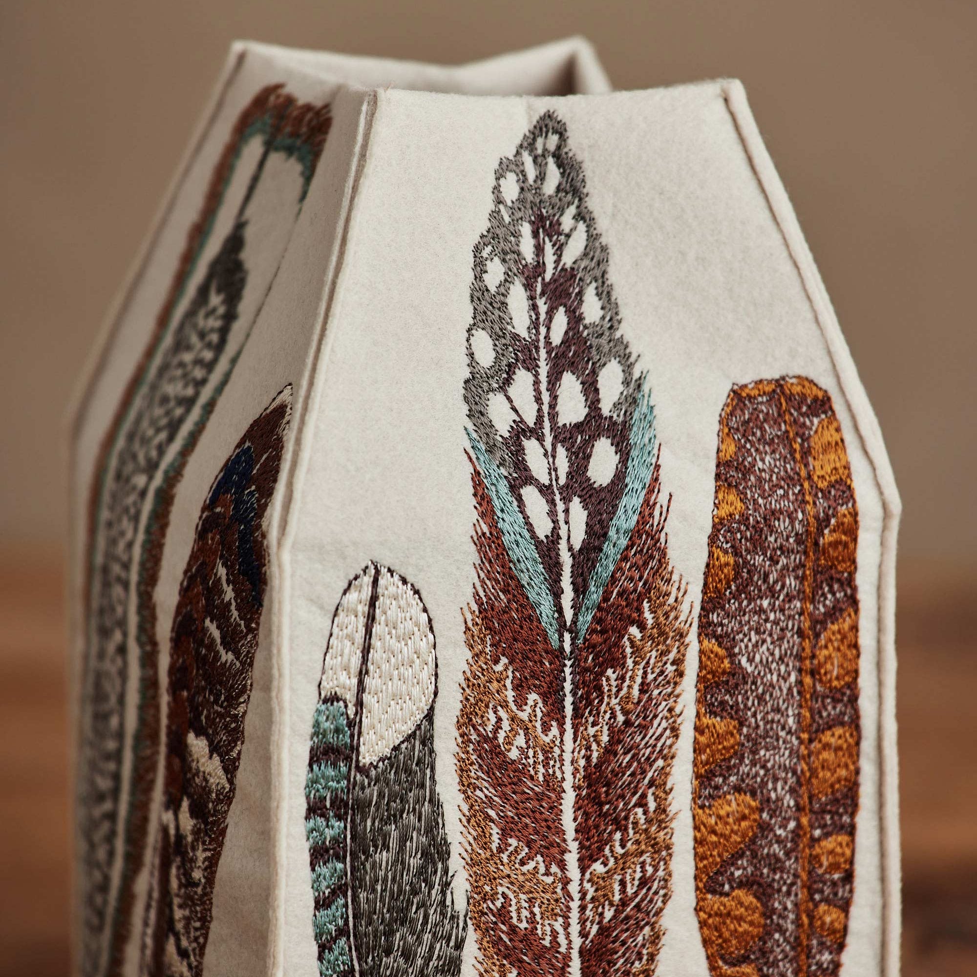 Feathers Tissue Box Cover