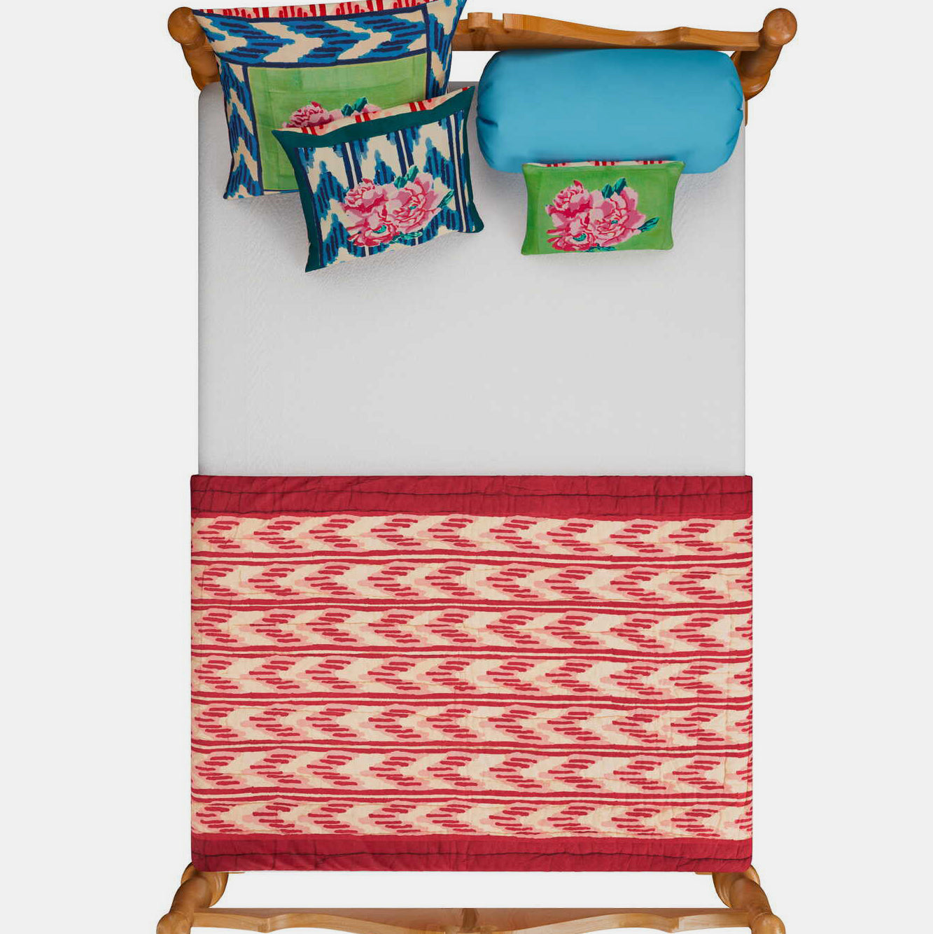 Nina Rose Mint Junior Quilt