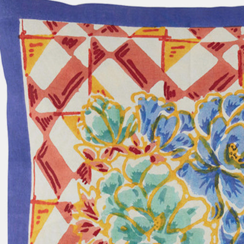 Positano Red Tiles Square Pillow