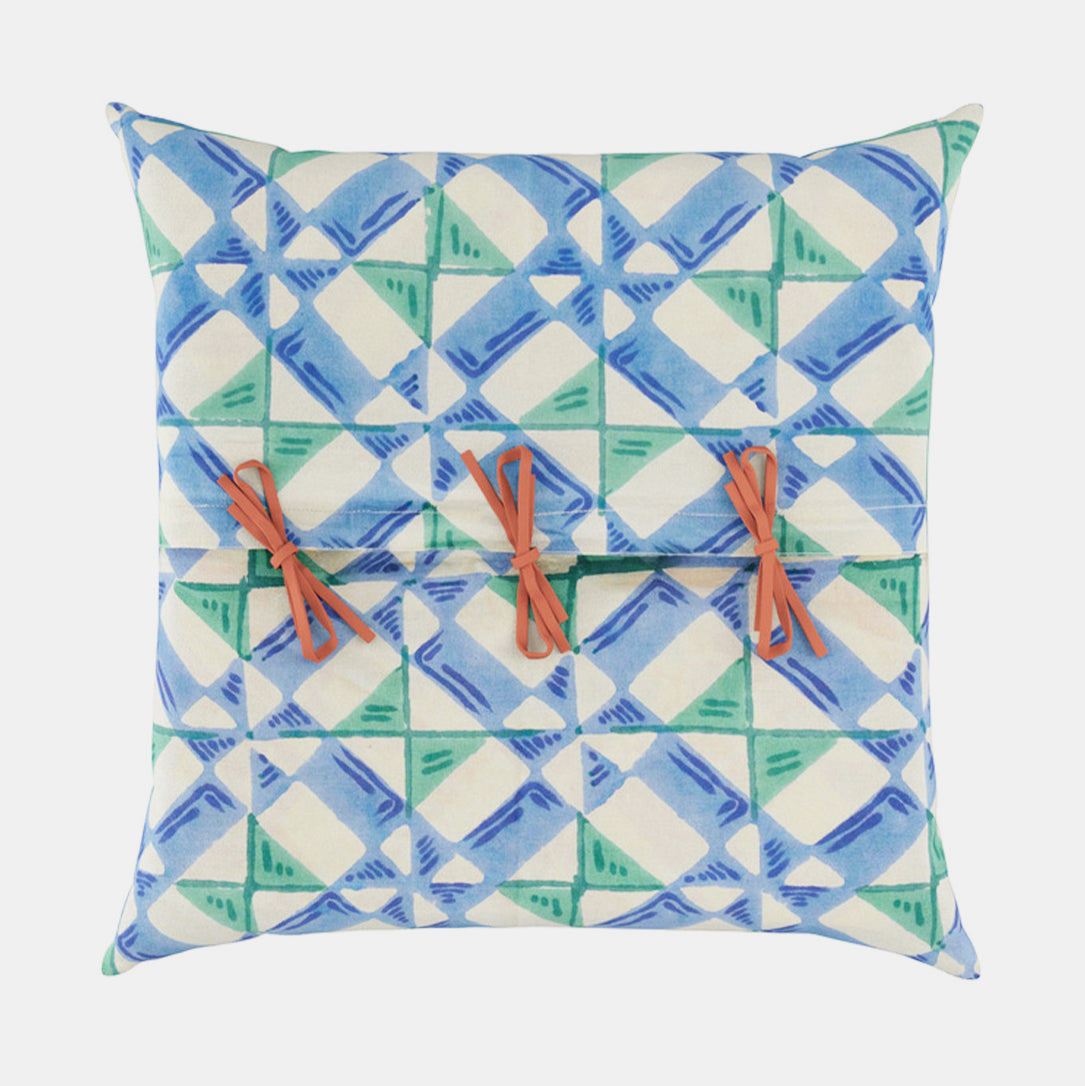 Positano Red Tiles Square Pillow