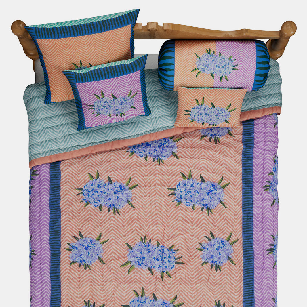 Oleander Lilac Square Pillow
