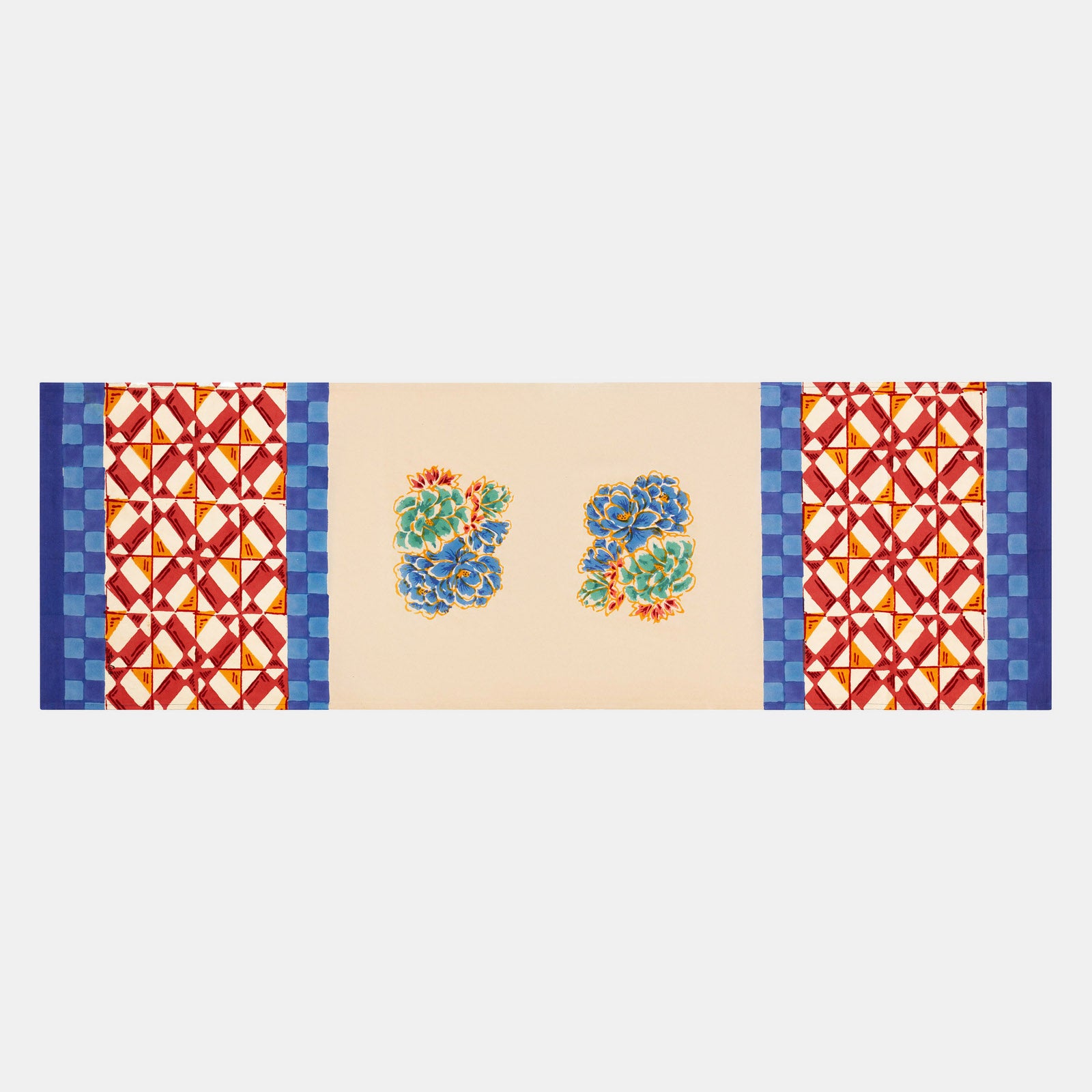 Positano Red Tiles Table Runner