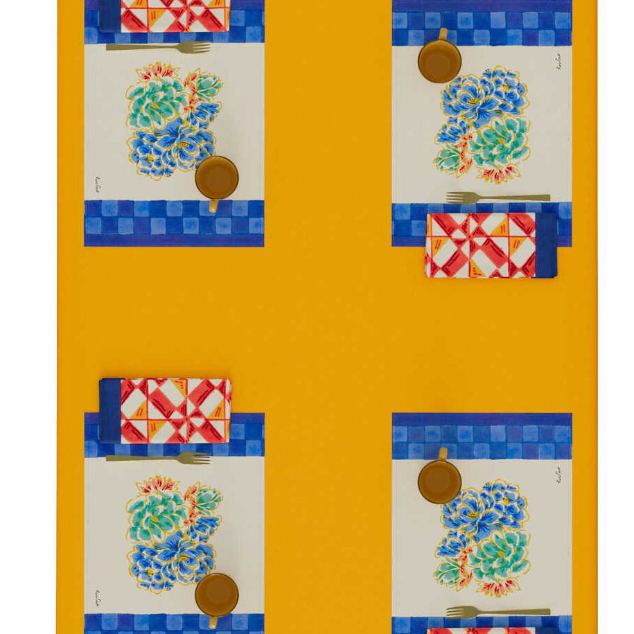 Positano Red Tiles Canvas Placemat