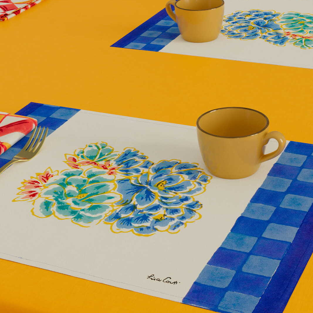 Positano Red Tiles Canvas Placemat