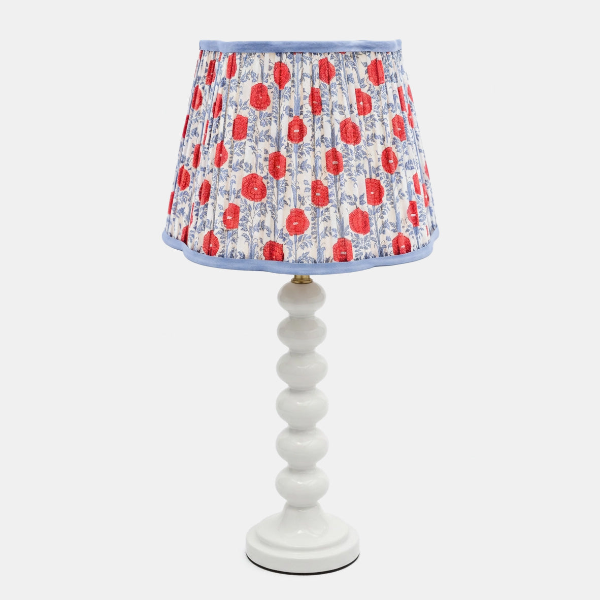 Pleated Scalloped Lampshade in Araminta