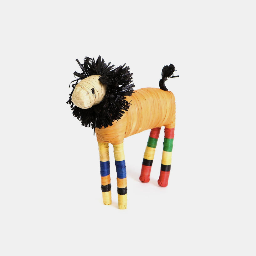 Primary Colors Lion Figurine