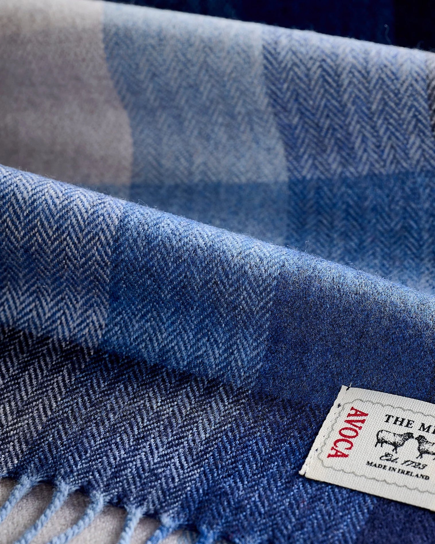 Denim Blue Merino Scarf