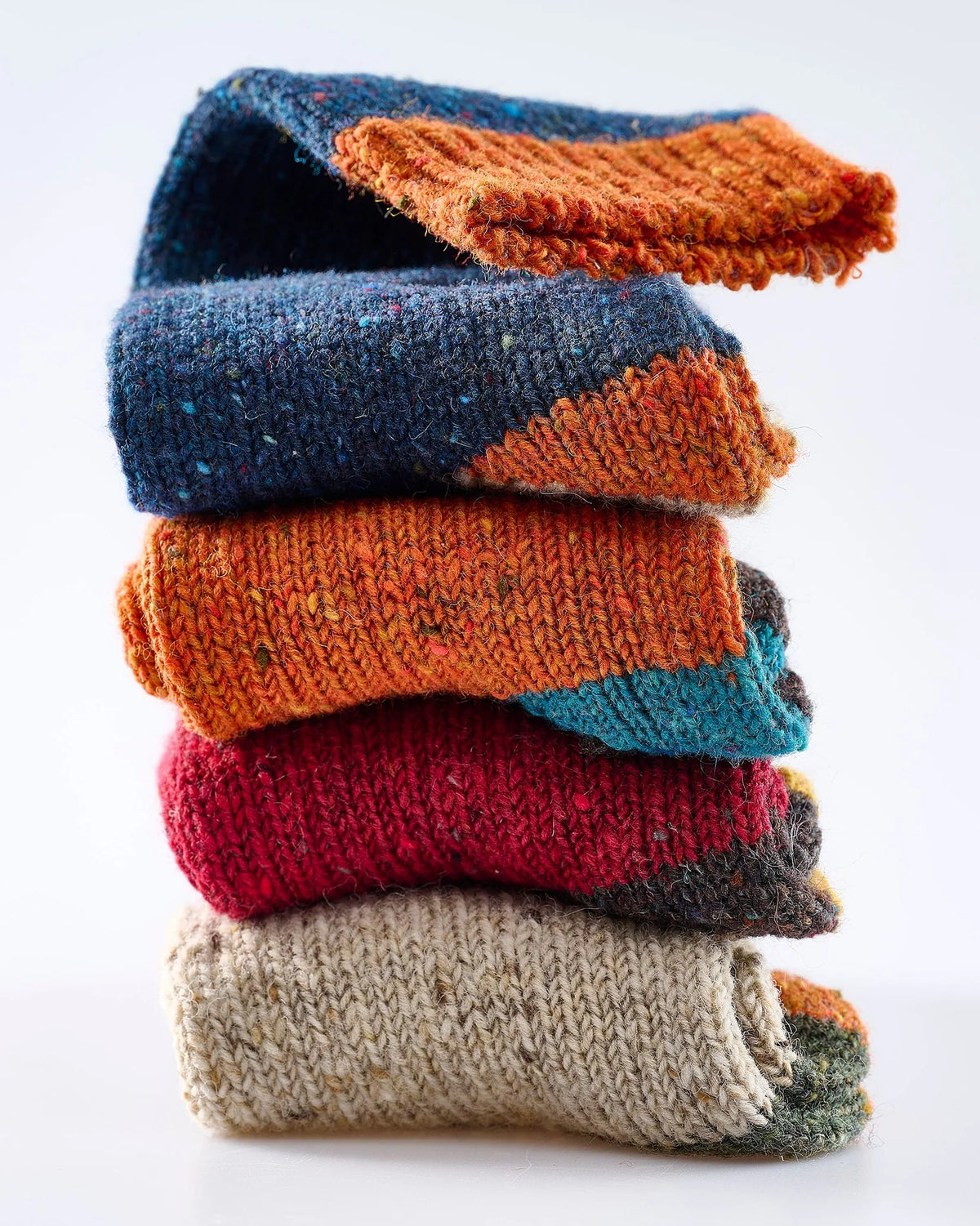Men's Blue Donegal Wool Socks