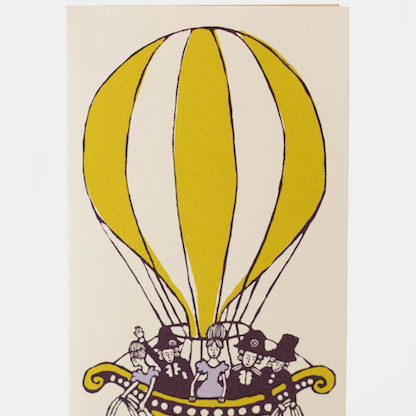 Long Card: Hot Air Balloon