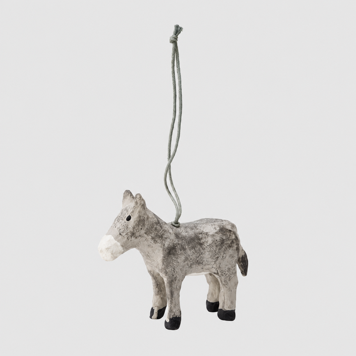 Paper Mache Donkey Ornament