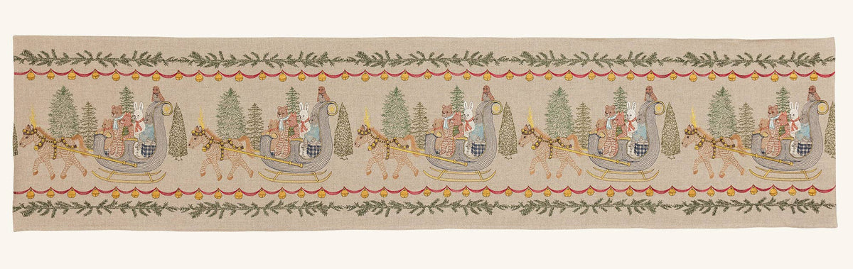 Jingle Bells Table Runner: 91" × 18"