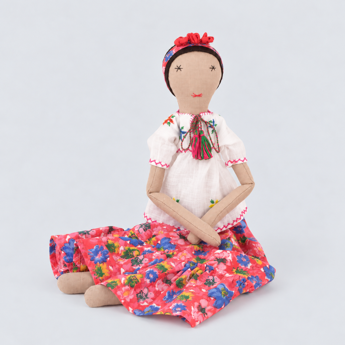 Frida Handcrafted Doll in Fuchsia