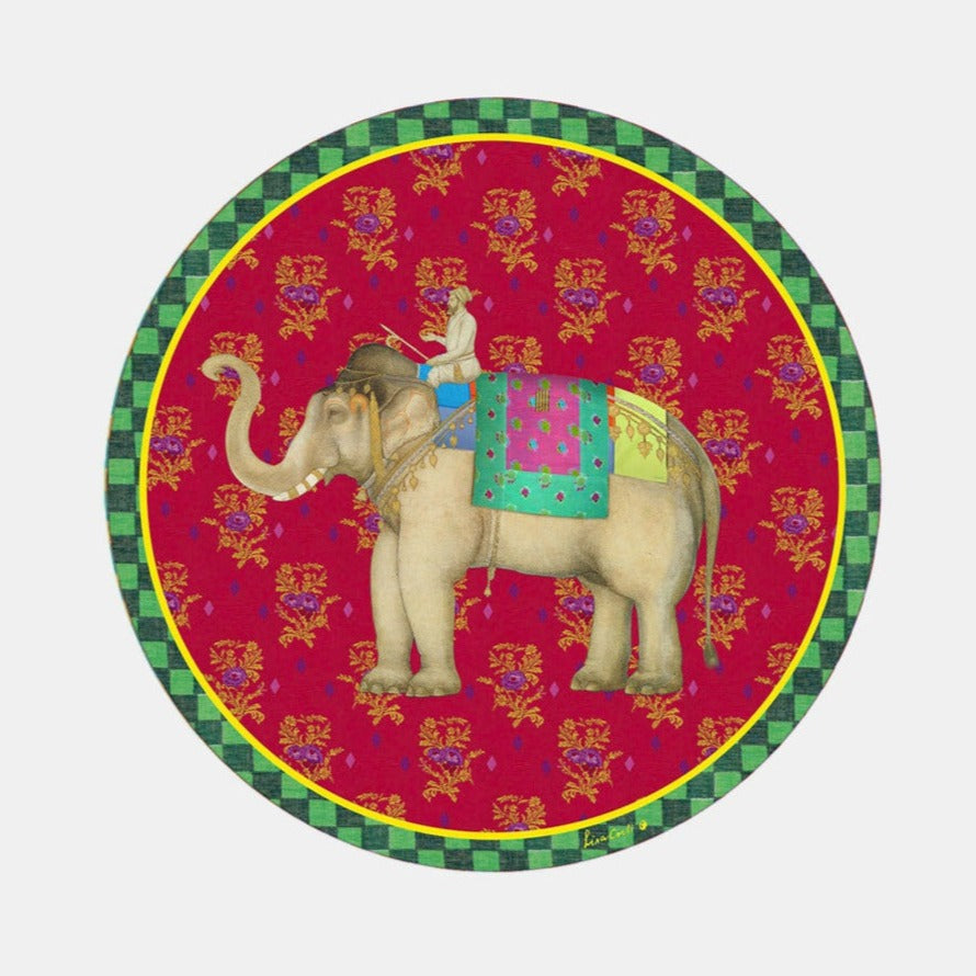 Round Elephant Rany Placemat