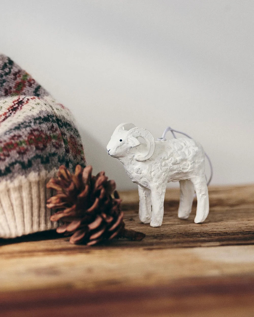 Paper Mache Goat Ornament
