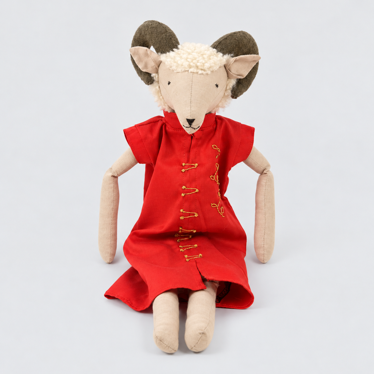 Hipi the Ram Handcrafted Doll
