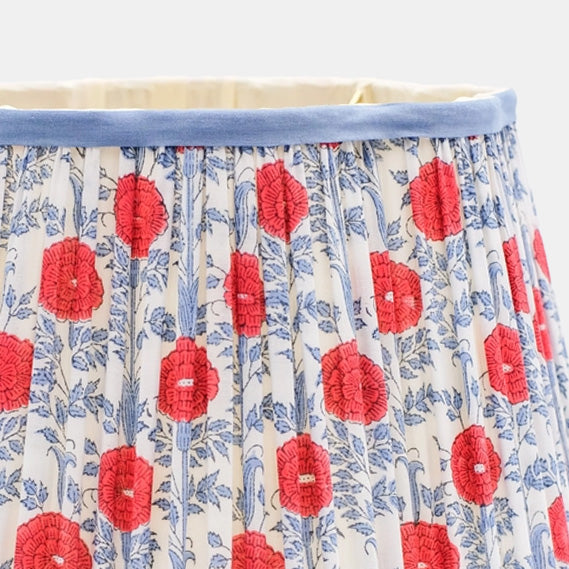 Pleated Scalloped Lampshade in Araminta