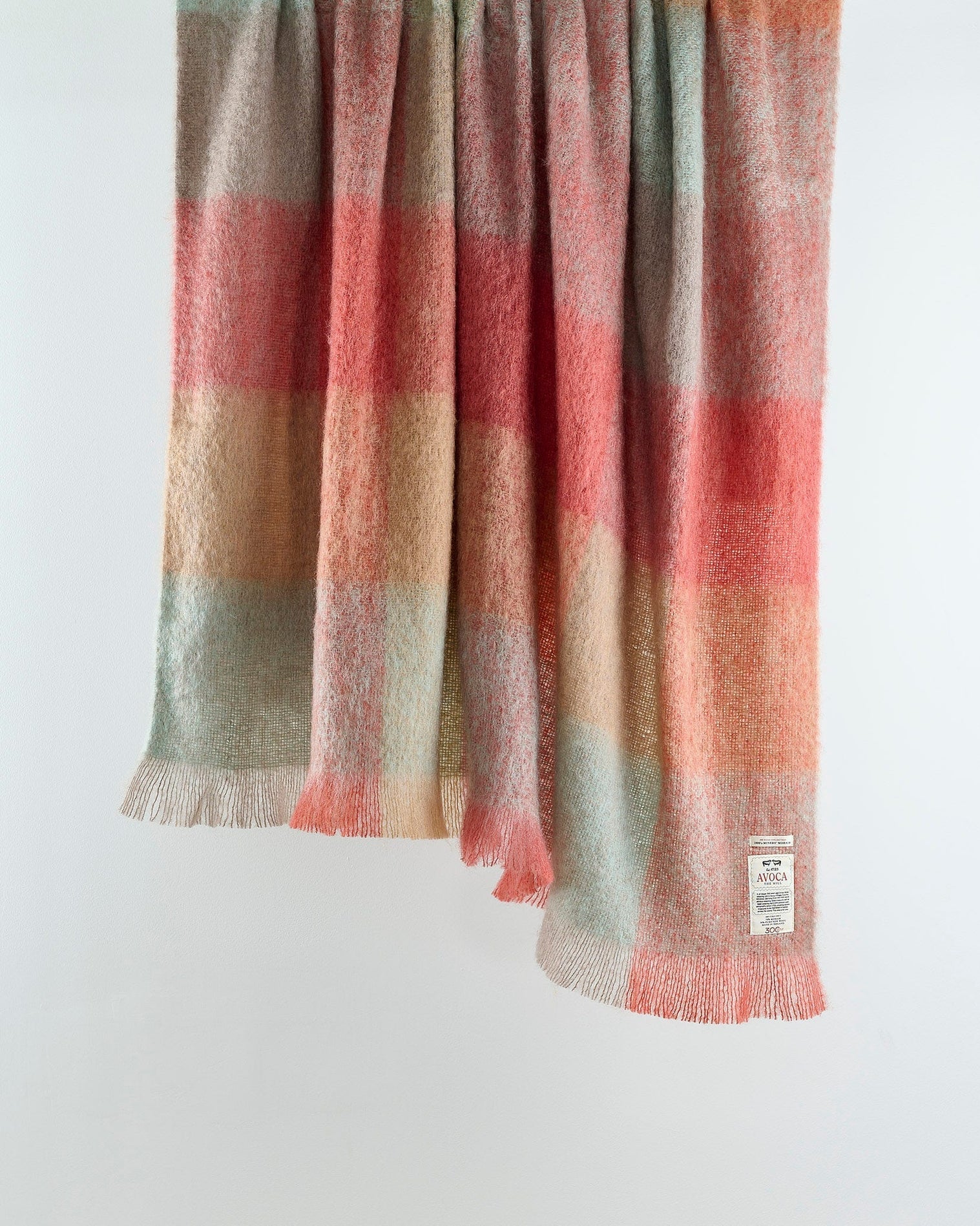 Miners Colorblock Mohair Throw