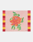 Lisa Corti Camelia Pink Canvas Placemat at Collyer's Mansion