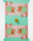 Lisa Corti Camelia Pink Magenta Canvas Table Runner at Collyer's Mansion