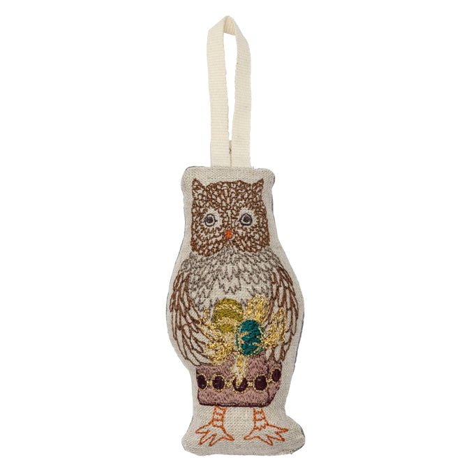Owl with Present Ornament