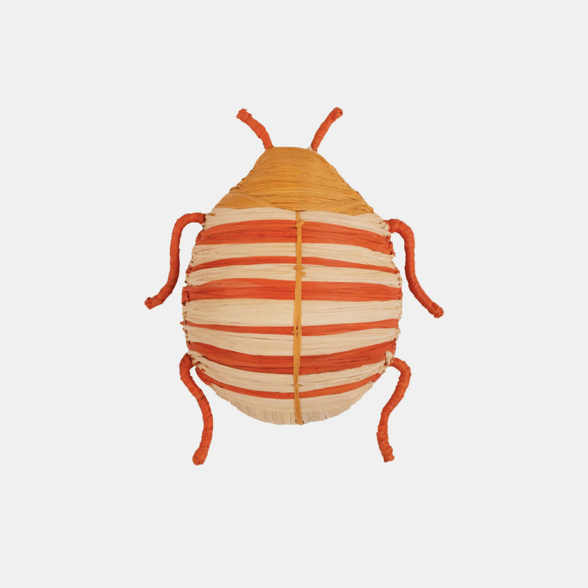 Orange Stripe Bug Woven Figurine