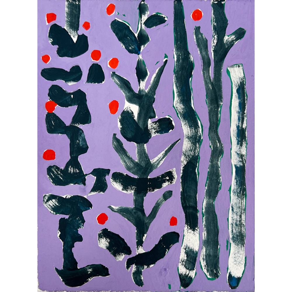Purple Branches by Charlotte de Mezamat