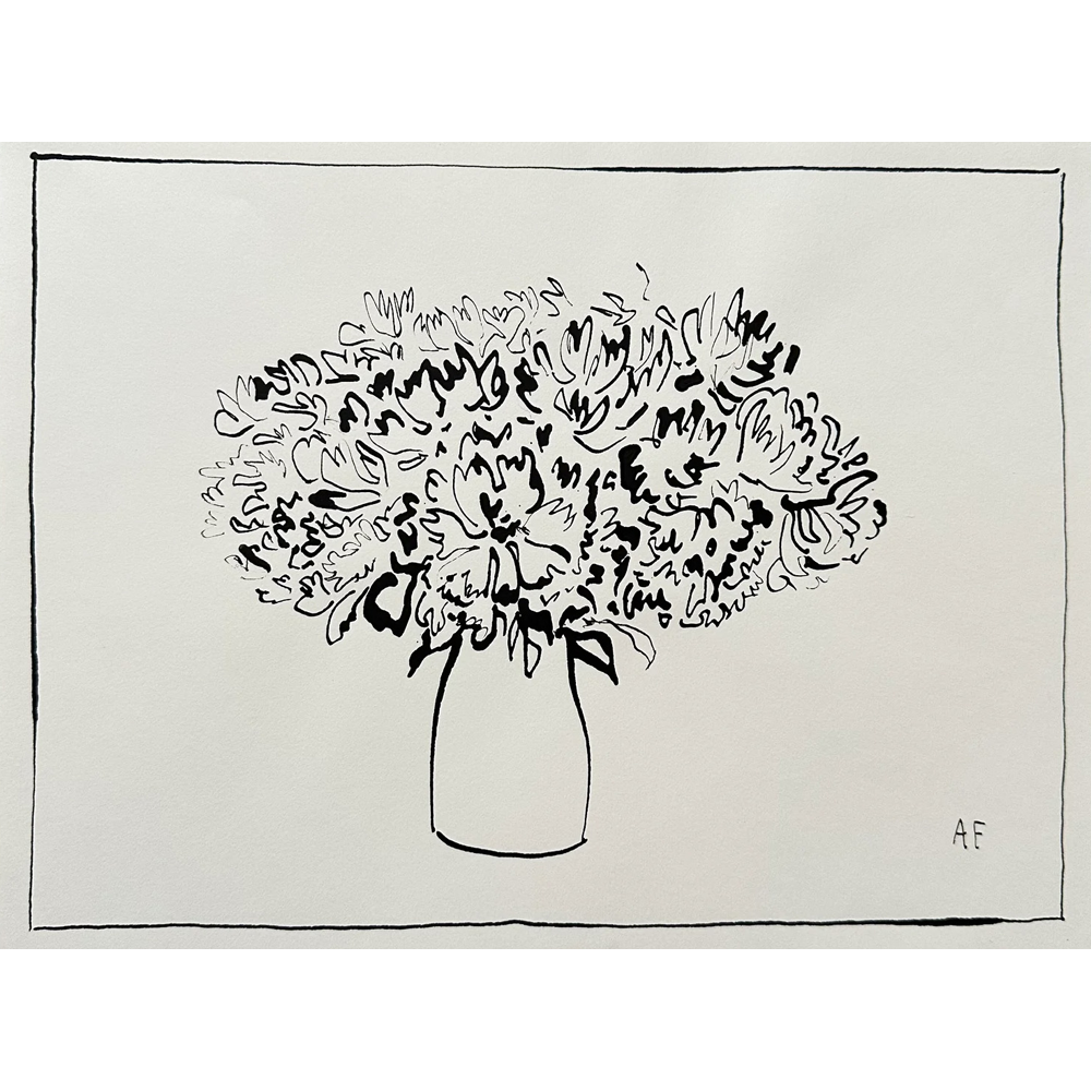 Peony Vase ii by Aislinn Forbes