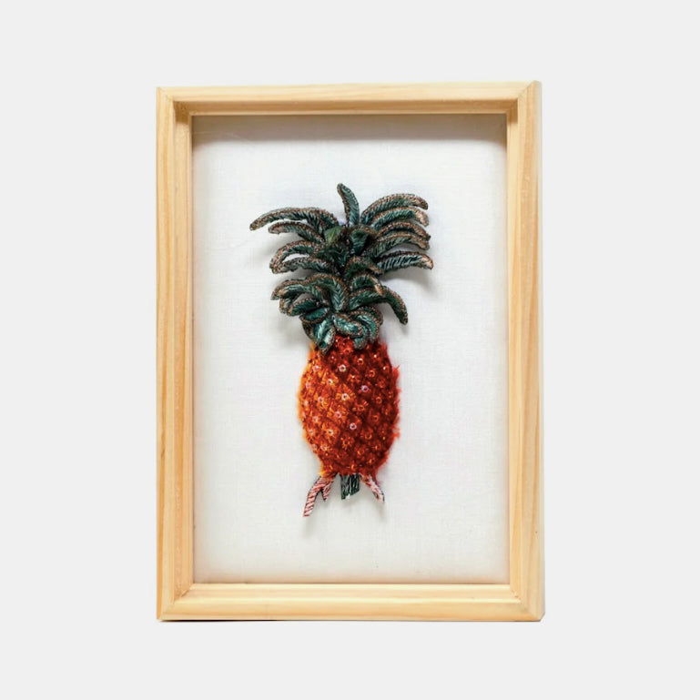 Cayanne Pineapple Beaded Art