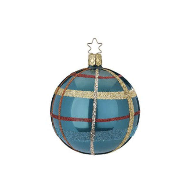 Blue Plaid Ornament