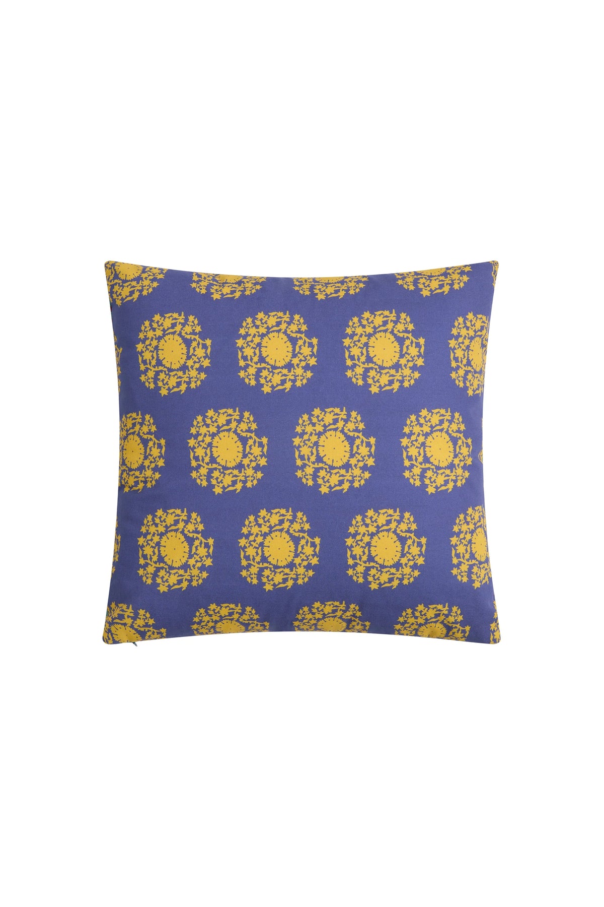 Planet Cream Red Square Pillow in 18"