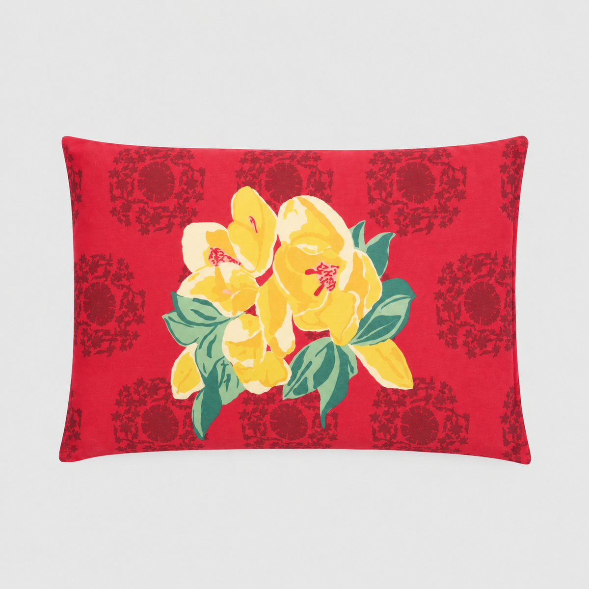 Planet Cream Red Lumbar Baby Pillow