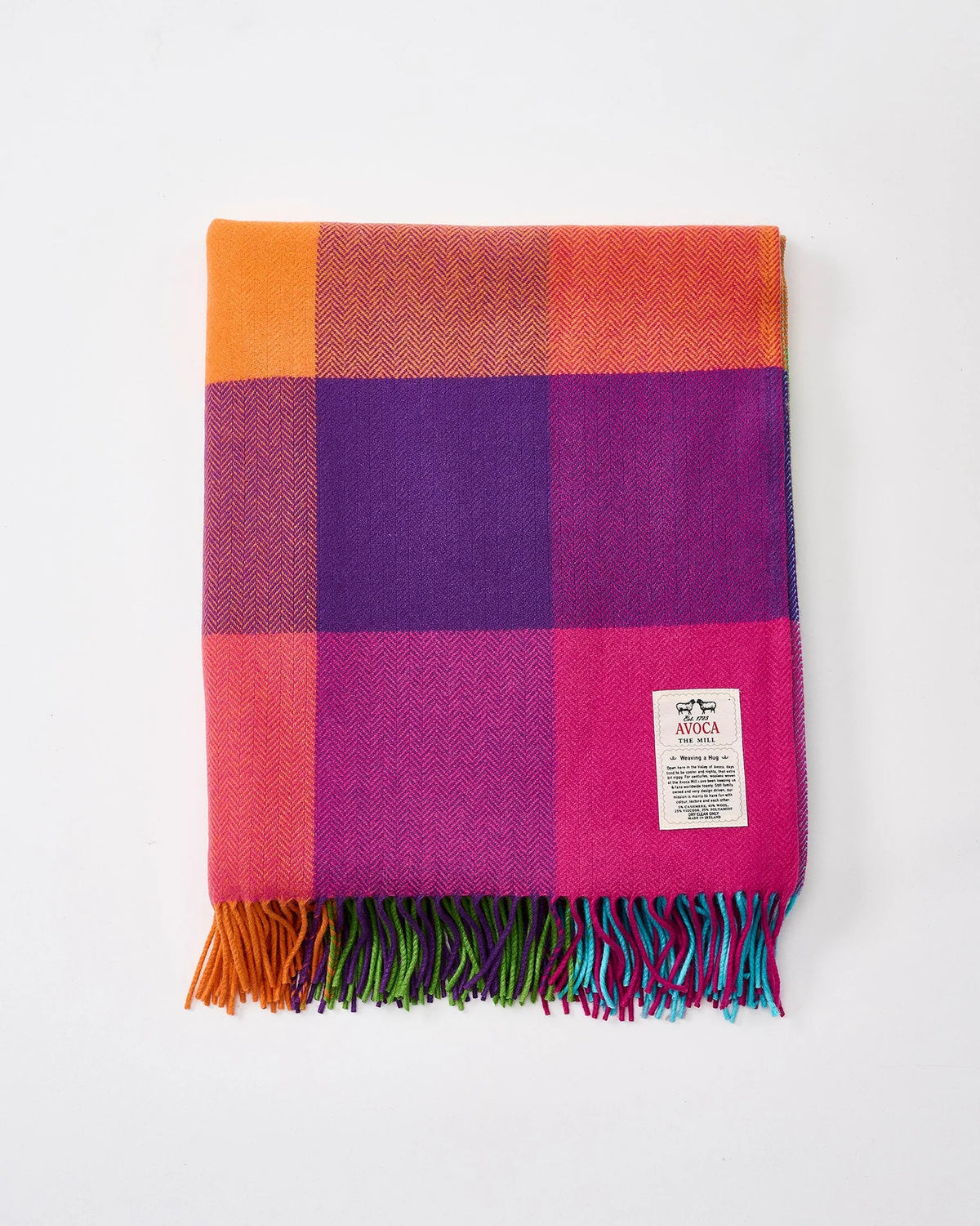 Silken Multicolor Cashmere Blend Throw