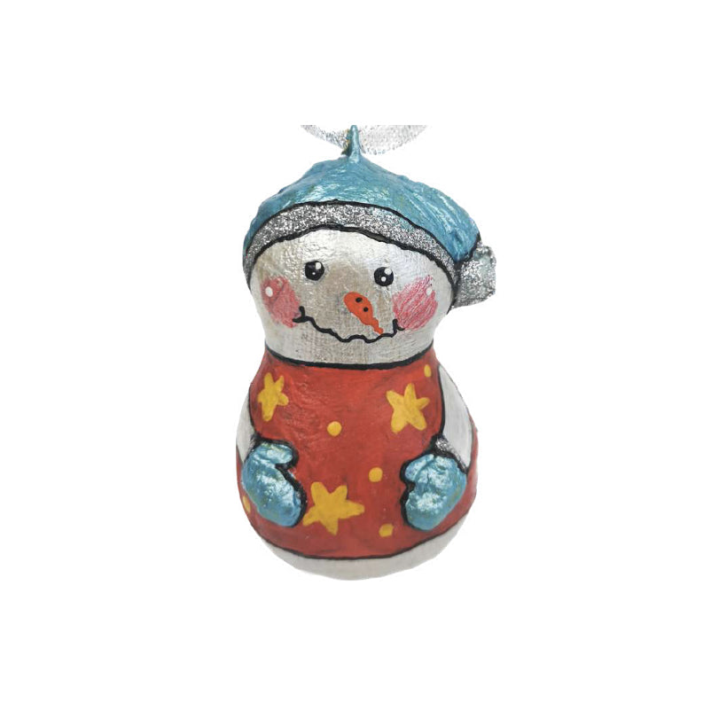 Snowman with Stars Ornament