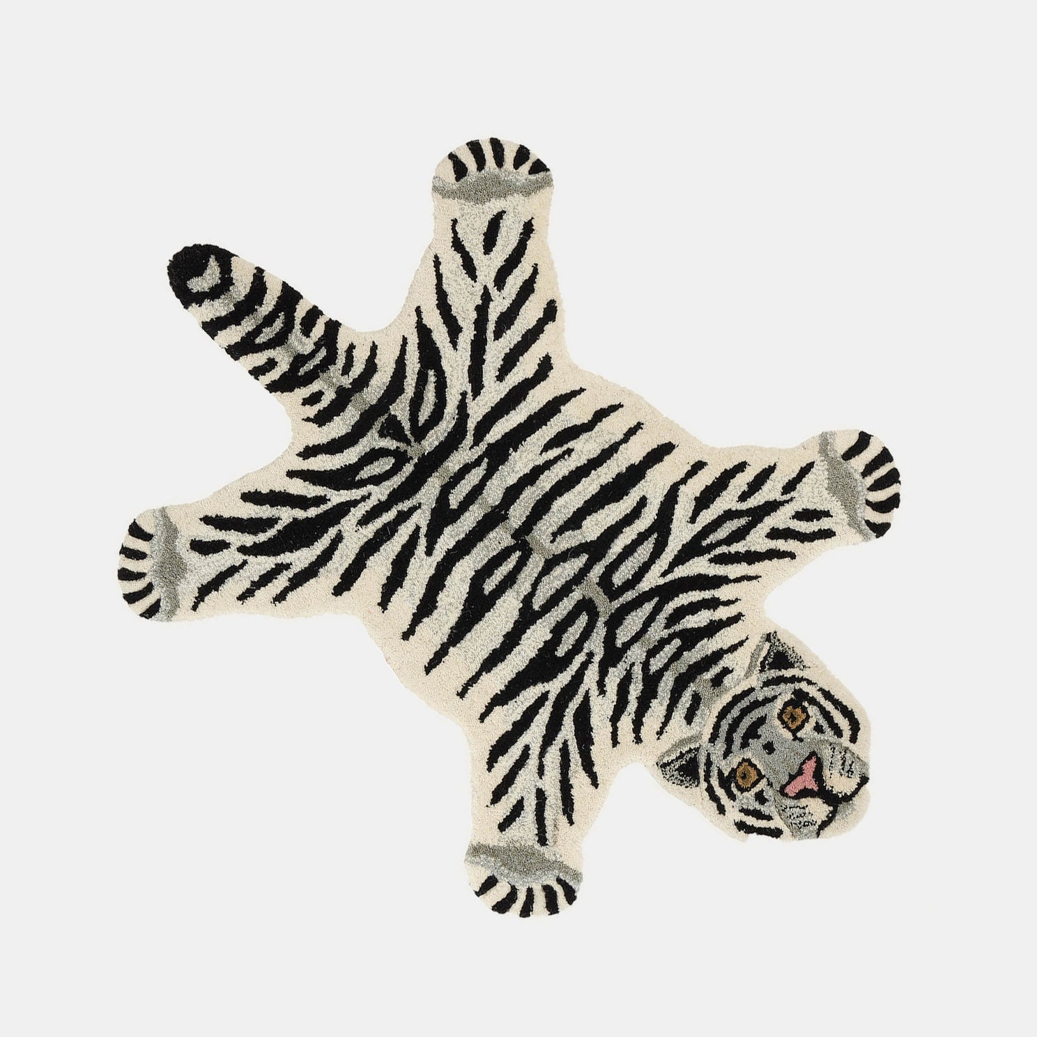 Snowy Tiger Small Rug