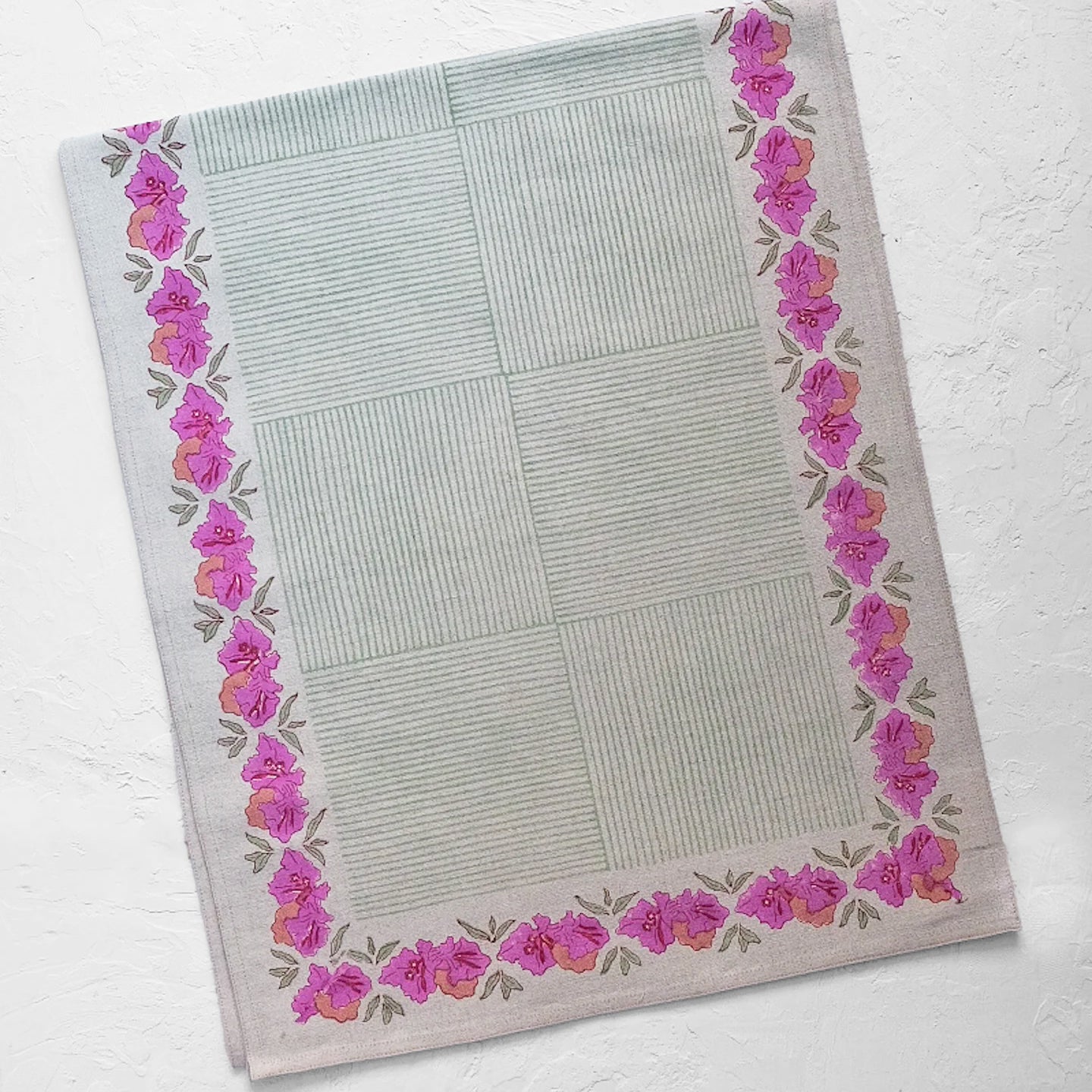 Simran Table Runner in Sage