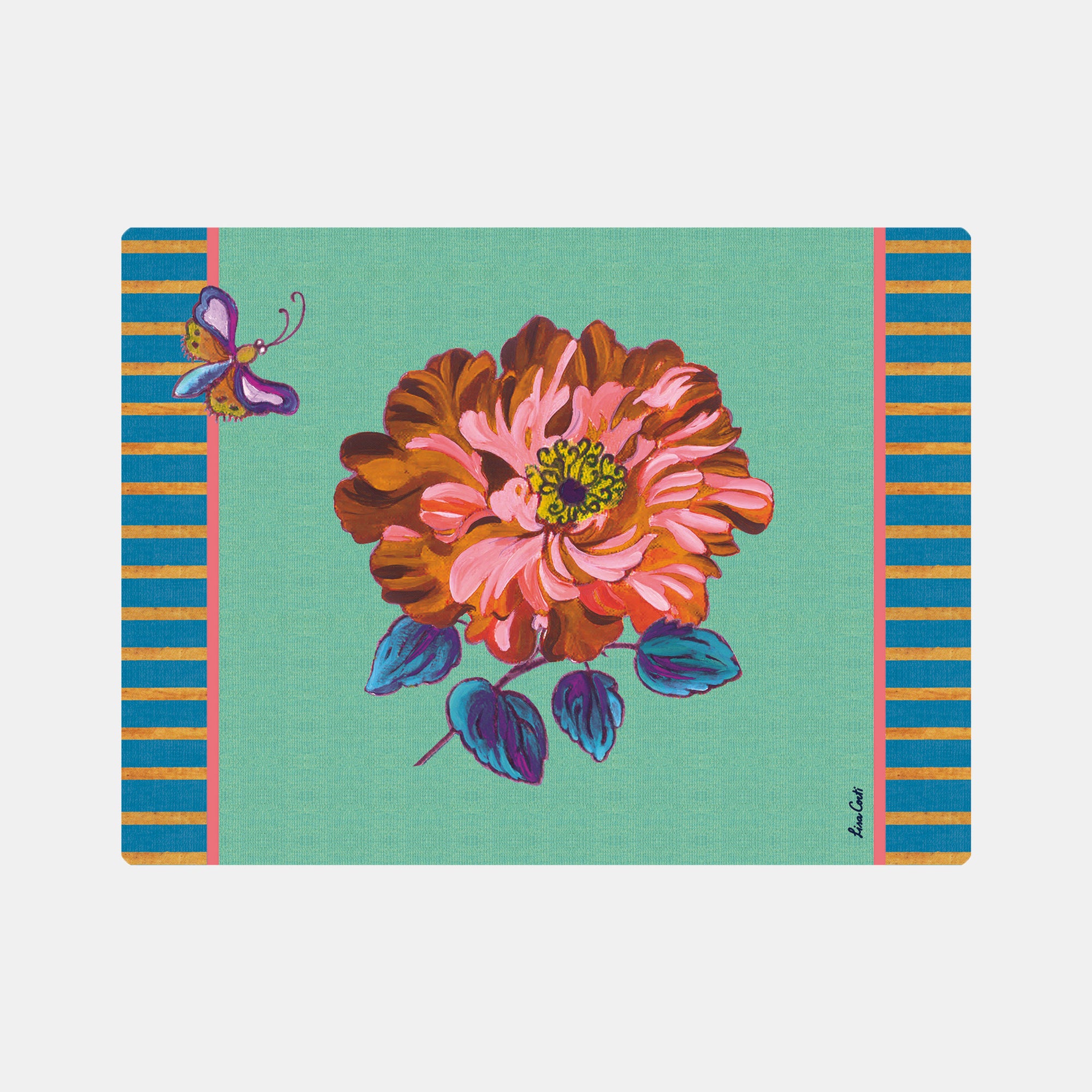 Rectangle Wild Rose Mint Placemat