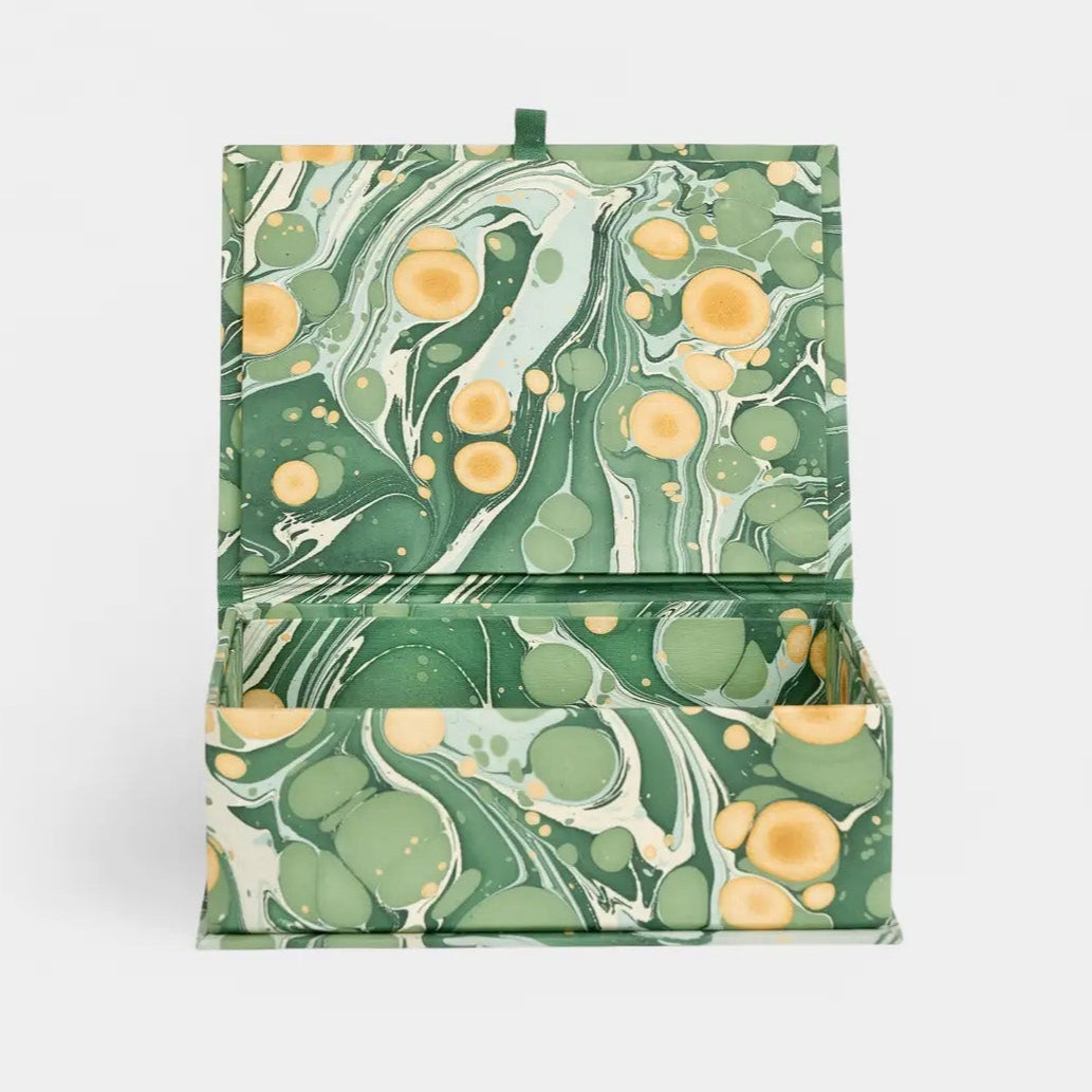 Keepsake Box in Green Marble