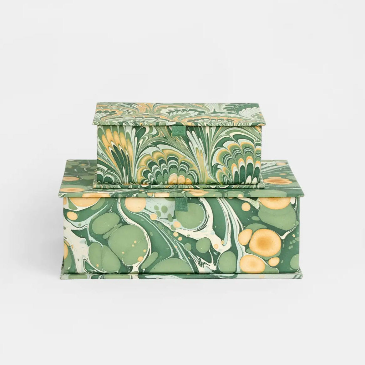 Keepsake Box in Green Marble