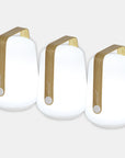 5"h Mini Balad Lamp Bamboo Set of 3