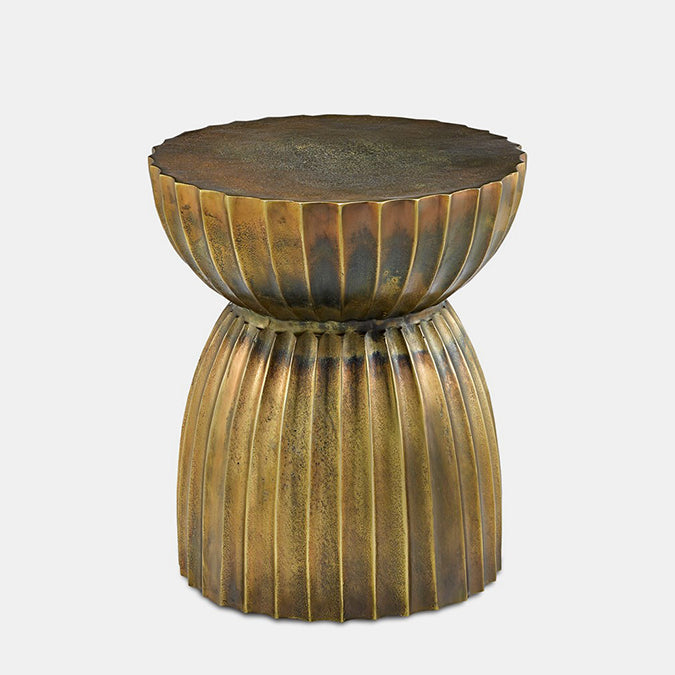 Rasi Antique Brass Table/Stool