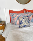 Linen Euro Pillowcase, terracotta