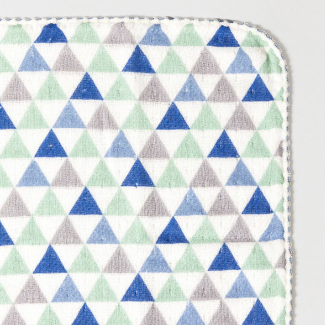 Blue Triangle Washcloth