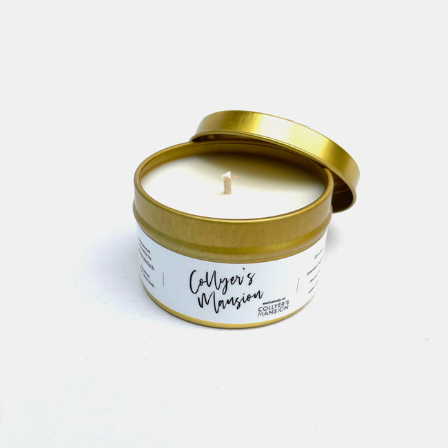 Collyer's Mansion Gold Travel Candle