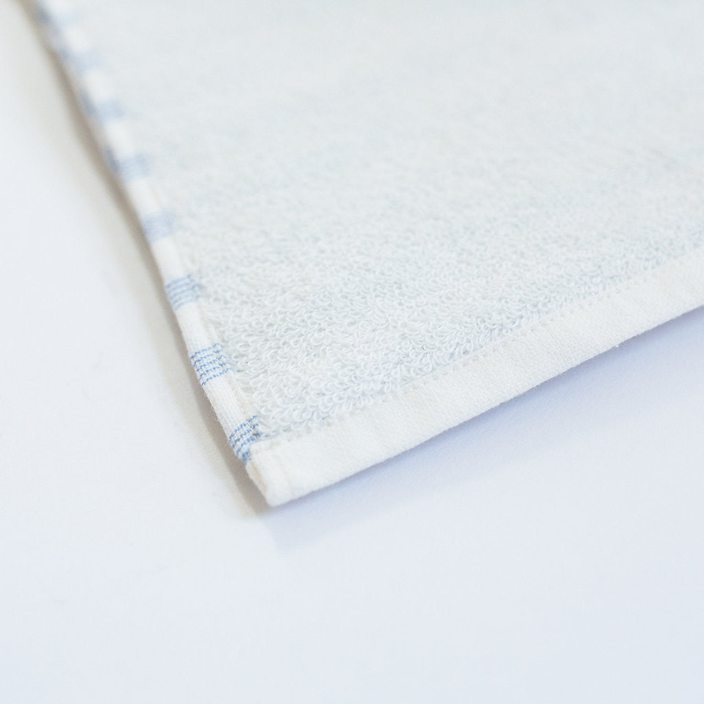 Yoshii Two Tone Stripe Bath Towel, blue