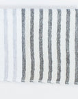 Yoshii Two Tone Stripe Hand Towel, charcoal